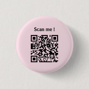aangepaste qr-website promotieroze button