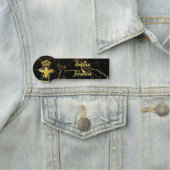 Aangepaste QUEEN BEE Gold Black Badge Pin Magnetic (In situ)