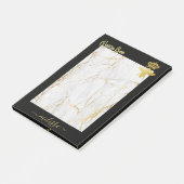 Aangepaste QUEEN BEE Marmer Goud School Benodigdhe Post-it® Notes (Schuin)
