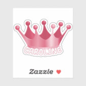 Aangepaste  Queen of Princess Crown Sticker (Vel)