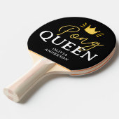 Aangepaste Queen of Tafeltennisbatje (Voorkant Gekanteld)