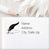 Aangepaste quill-pen etiket (Insitu)