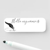 Aangepaste quill-pen naamplaatje (In situ)