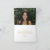 Aangepaste Quinceanera foto Dank u kaart (Binnen)