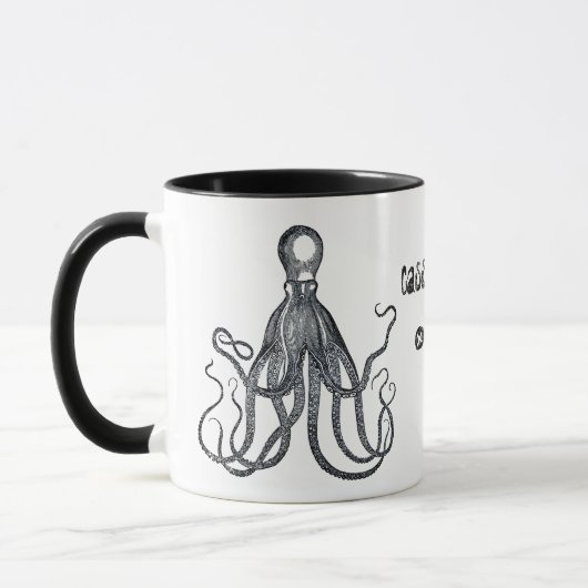 Aangepaste Quirky Octopus Mok (Links)