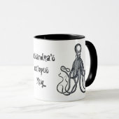 Aangepaste Quirky Octopus Mok (Voorkant rechts)