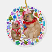 Aangepaste Quokka familie Keramisch Ornament (Voorkant)