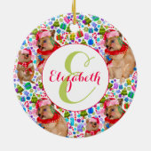 Aangepaste Quokka familie Keramisch Ornament (Achterkant)