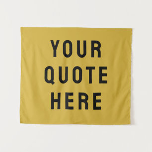 Aangepaste Quote Banner Gepersonaliseerde Muur Gou Wandkleed