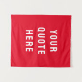 Aangepaste Quote Banner Gepersonaliseerde Quote Mu Wandkleed (Voorkant (horizontaal))