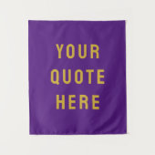 Aangepaste Quote Banner Gepersonaliseerde Quote Mu Wandkleed (Voorkant)