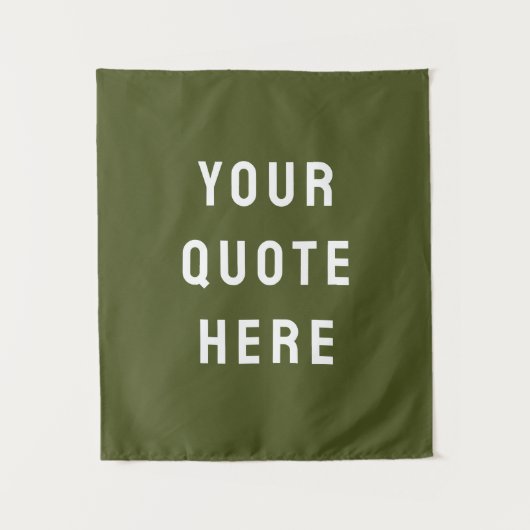 Aangepaste Quote Banner Gepersonaliseerde Quote Mu Wandkleed (Voorkant)