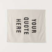 Aangepaste Quote Banner Gepersonaliseerde Quote Mu Wandkleed (Voorkant (horizontaal))