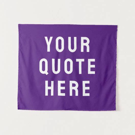 Aangepaste Quote Banner Gepersonaliseerde Quote Mu Wandkleed (Voorkant (horizontaal))