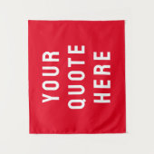 Aangepaste Quote Banner Gepersonaliseerde Quote Mu Wandkleed (Voorkant)