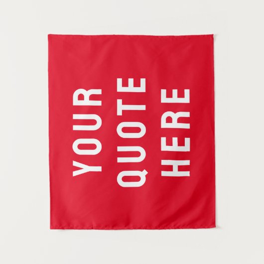 Aangepaste Quote Banner Gepersonaliseerde Quote Mu Wandkleed (Voorkant)