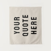 Aangepaste quote banner Gepersonaliseerde quote mu Wandkleed (Voorkant)