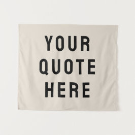 Aangepaste quote banner Gepersonaliseerde quote mu Wandkleed