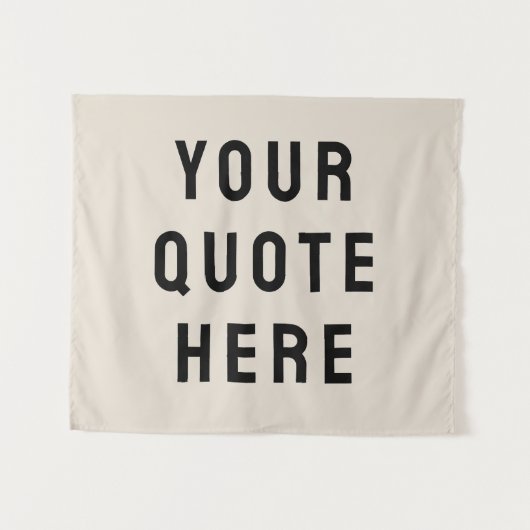 Aangepaste quote banner Gepersonaliseerde quote mu Wandkleed (Voorkant (horizontaal))