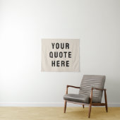 Aangepaste quote banner Gepersonaliseerde quote mu Wandkleed (In Situ (horizontaal))