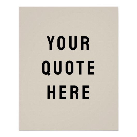 Aangepaste Quote Banner Personaliseer uw Quote Muu Perfect Poster (Voorkant)
