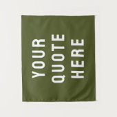 Aangepaste Quote Banner Personaliseer Uw Quote Muu Wandkleed (Voorkant)
