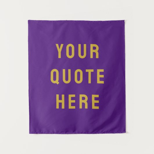 Aangepaste Quote Banner Persoonlijke Quote Muur Wandkleed (Voorkant)