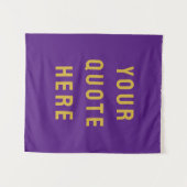 Aangepaste Quote Banner Persoonlijke Quote Muur Wandkleed (Voorkant (horizontaal))