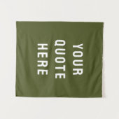 Aangepaste Quote Banner Persoonlijke Quote Muur Wandkleed (Voorkant (horizontaal))