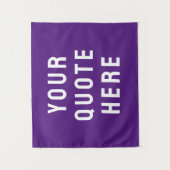 Aangepaste Quote Banner Persoonlijke Quote Muur Wandkleed (Voorkant)