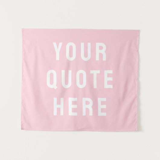 Aangepaste Quote Banner Persoonlijke Quote Muur Wandkleed (Voorkant (horizontaal))