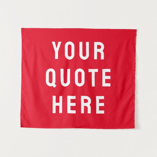 Aangepaste Quote Banner Persoonlijke Quote Muur Wandkleed (Voorkant (horizontaal))