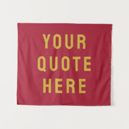 Aangepaste Quote Banner Persoonlijke Quote Muur Wandkleed