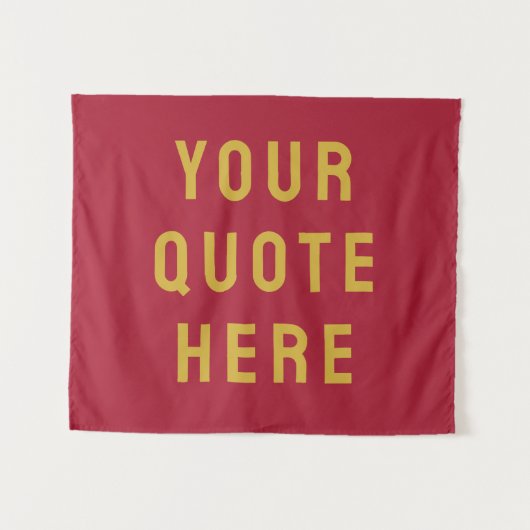 Aangepaste Quote Banner Persoonlijke Quote Muur Wandkleed (Voorkant (horizontaal))