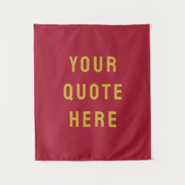 Aangepaste Quote Banner Persoonlijke Quote Muur Wandkleed
