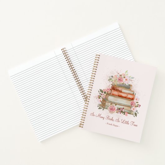 Aangepaste Quote Boeken en Roze Rozen (Binnen)