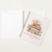 Aangepaste Quote Boeken en Roze Rozen Planner (Display)