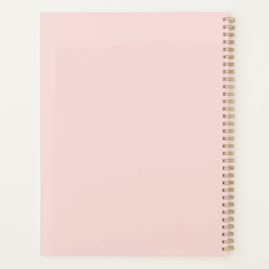 Aangepaste Quote Boeken en Roze Rozen Planner (Achterkant)