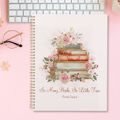 Aangepaste Quote Boeken en Roze Rozen Planner