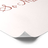 Aangepaste Quote Boeken en Roze Rozen Poster (Hoek)