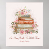 Aangepaste Quote Boeken en Roze Rozen Poster (Voorkant)