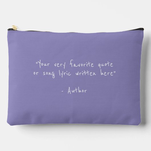 Aangepaste quote - creëer je eigen paars etui (Voorkant)