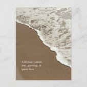 Aangepaste quote / gepersonaliseerd strandsand briefkaart (Voorkant)