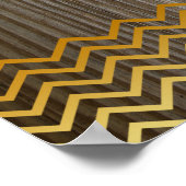 Aangepaste Quote Gold  Lotus Flower Poster (Hoek)