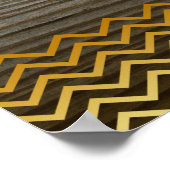 Aangepaste Quote Gold Lotus Flower Poster (Hoek)