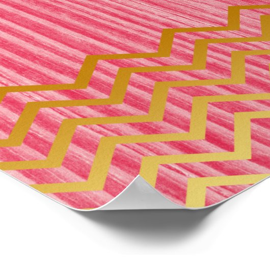 Aangepaste Quote Gold Lotus Flower Poster (Hoek)