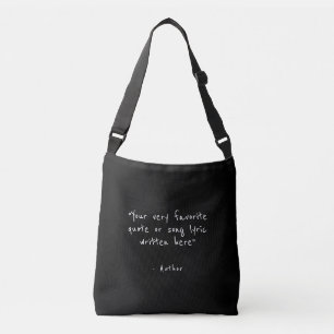 Aangepaste quote - maak je eigen crossbody tas