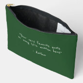 Aangepaste quote - maak je eigen groen etui (Open)