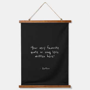 Aangepaste quote - maak je eigen hangend wandkleed