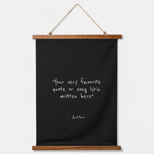 Aangepaste quote - maak je eigen hangend wandkleed (Voorkant)